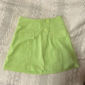 New Lime‎ Green Mini Skirt